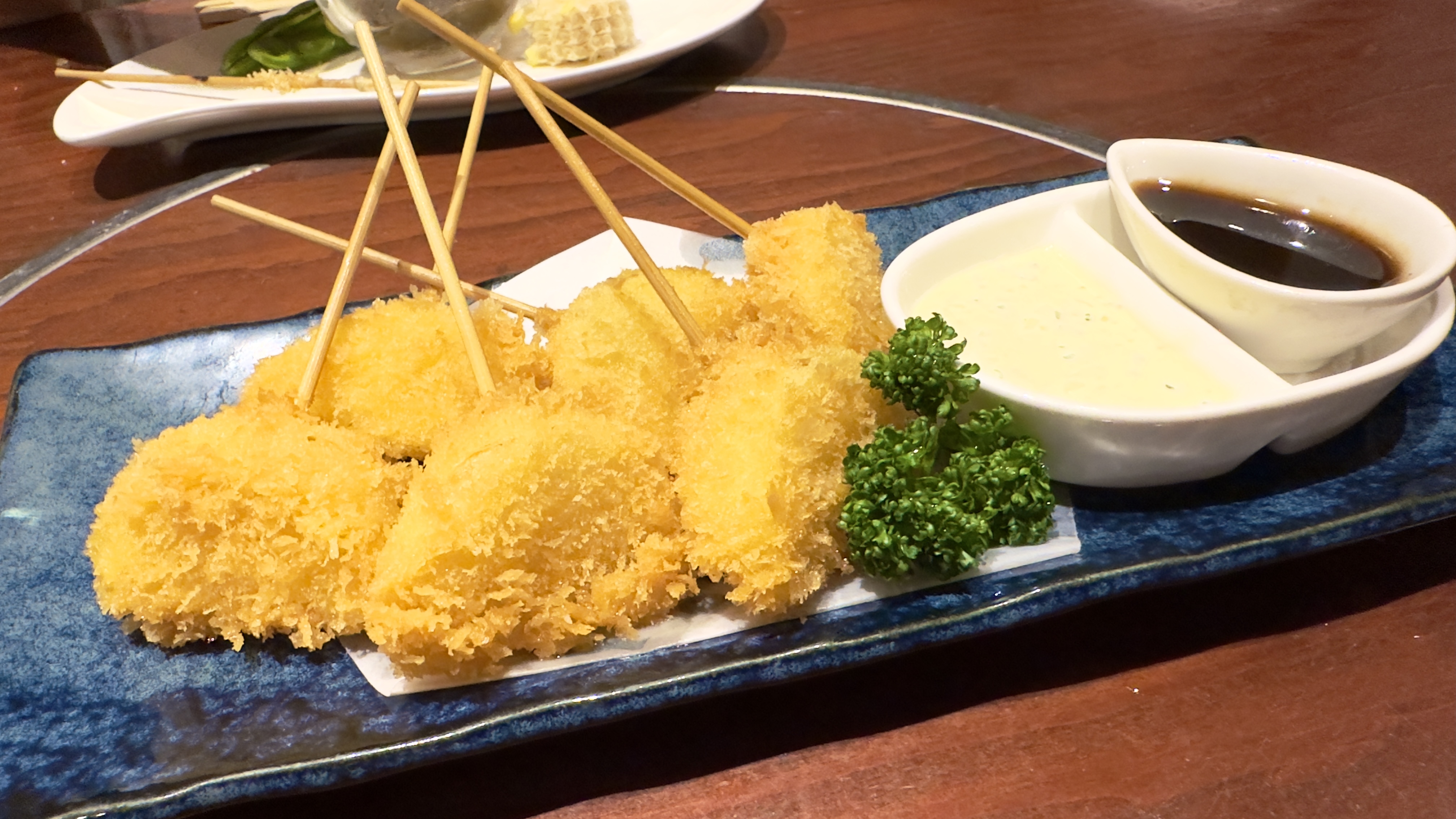 飯綱、玉ねぎフライ